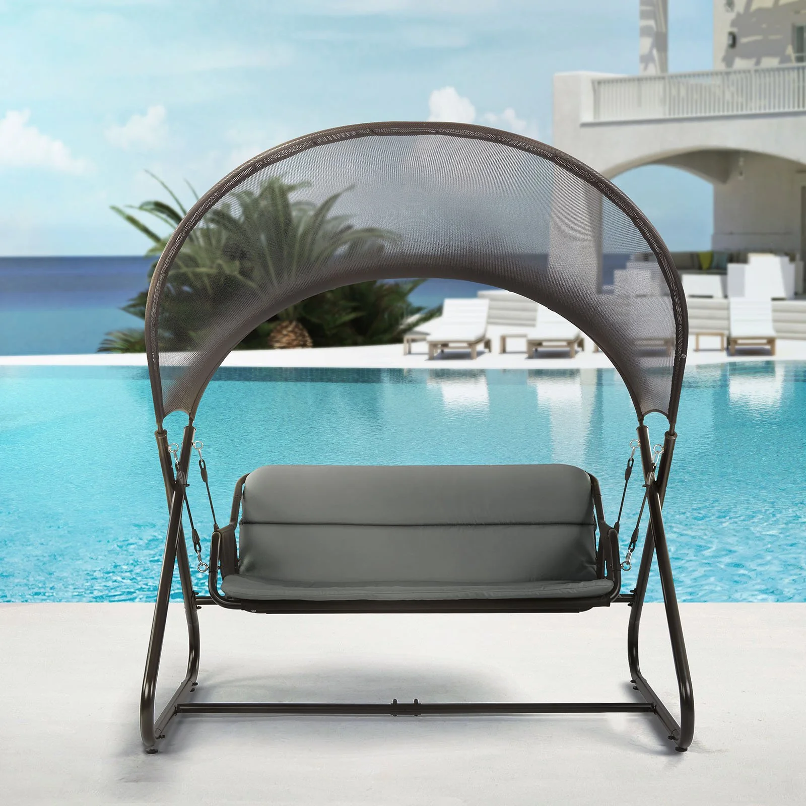 Sandor Swing Chair, Black - Image 2