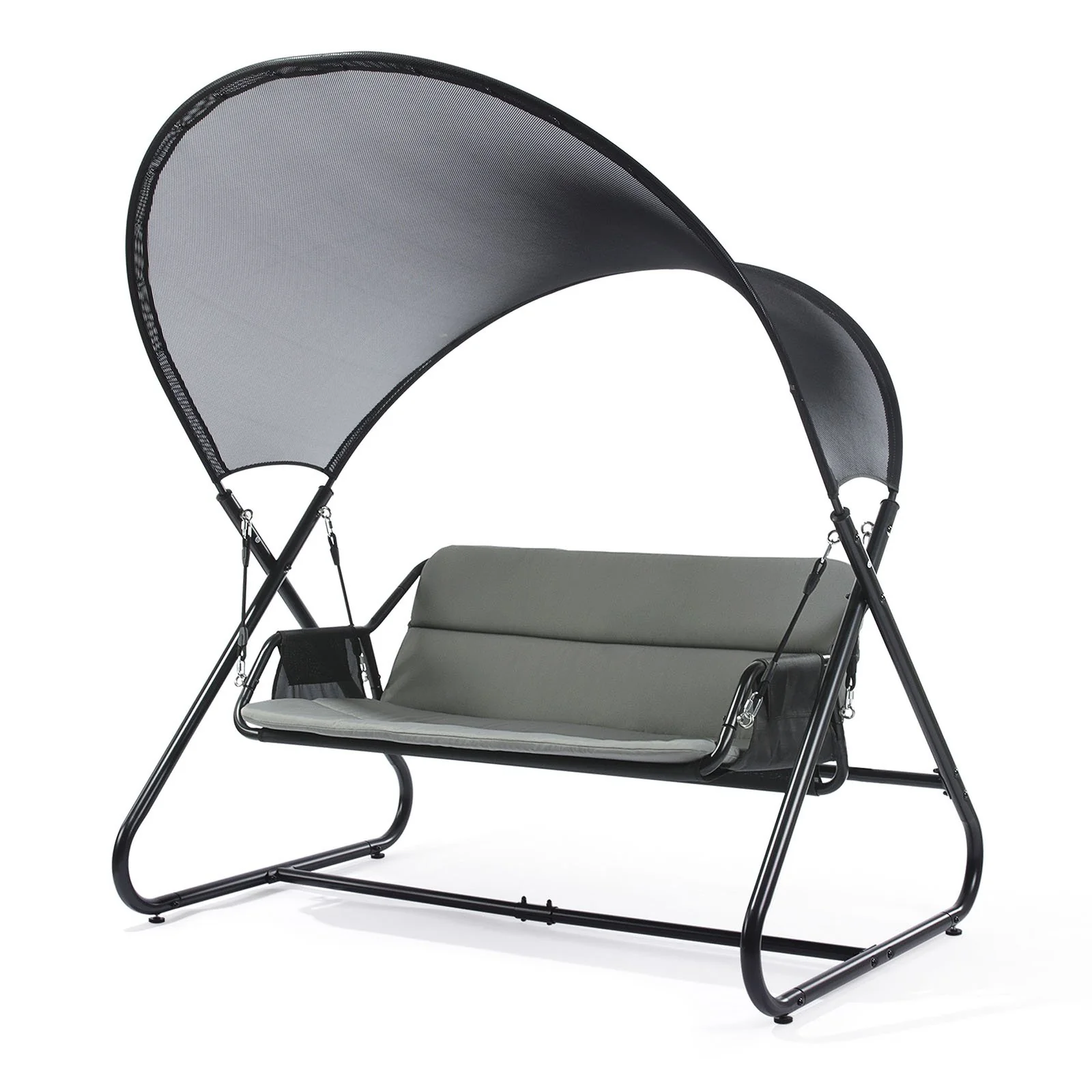Sandor Swing Chair, Black - Image 4