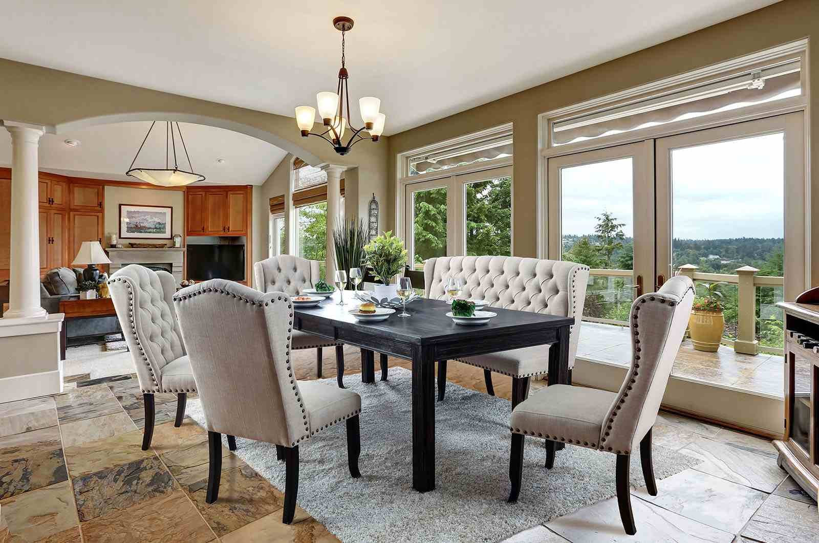 Sania 7 Pc. Dining Table Set - Image 3