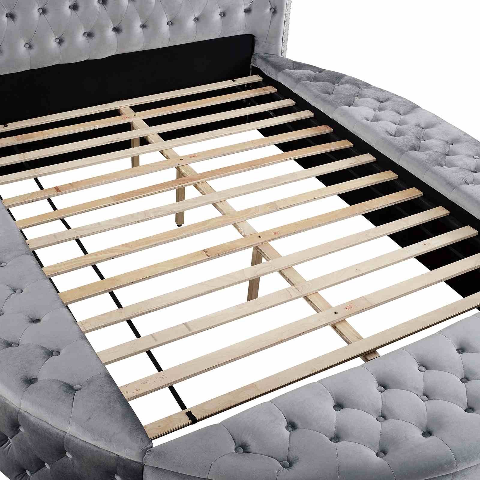 Sansom E.King Bed, Gray - Image 3
