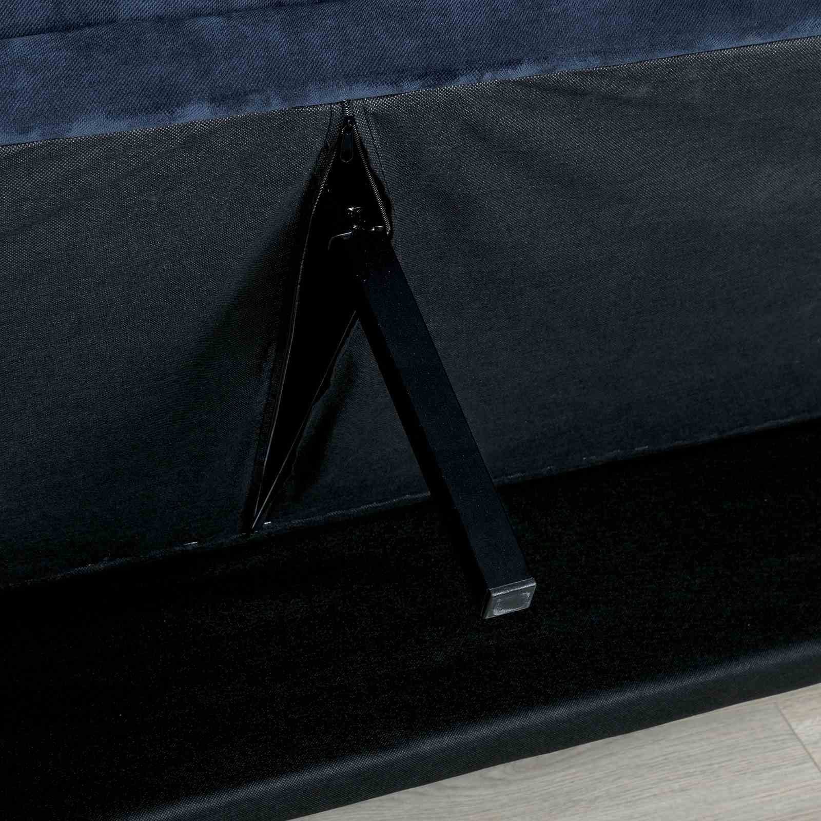 Saratoga Futon Sofa, Navy - Image 3