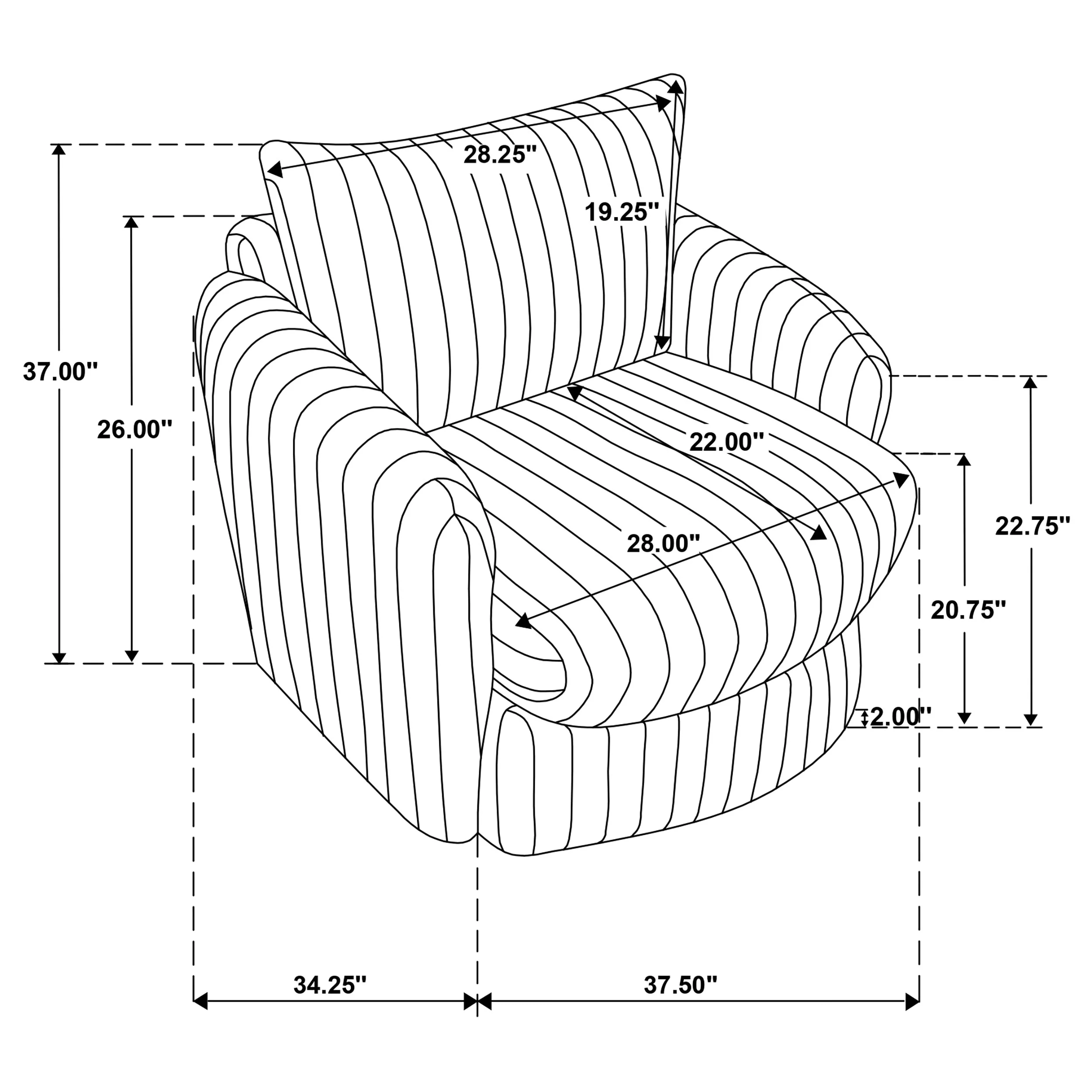 Sarco Swivel Accent Chair - Image 11