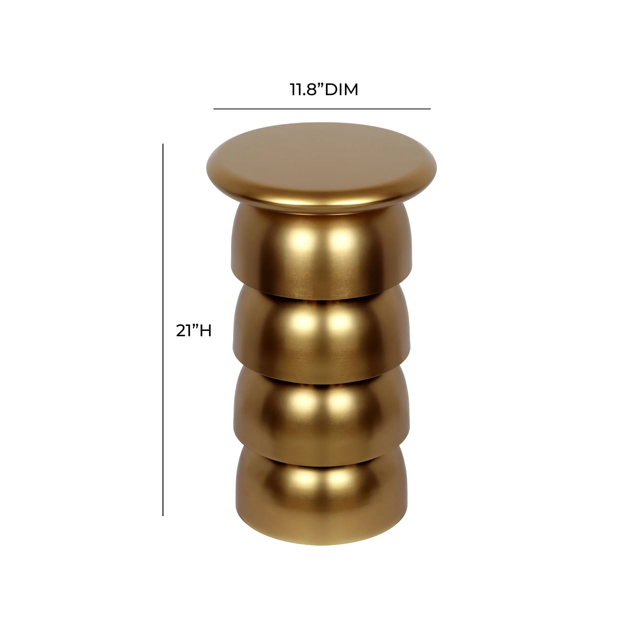 Sasha Gold Side Table - Image 7