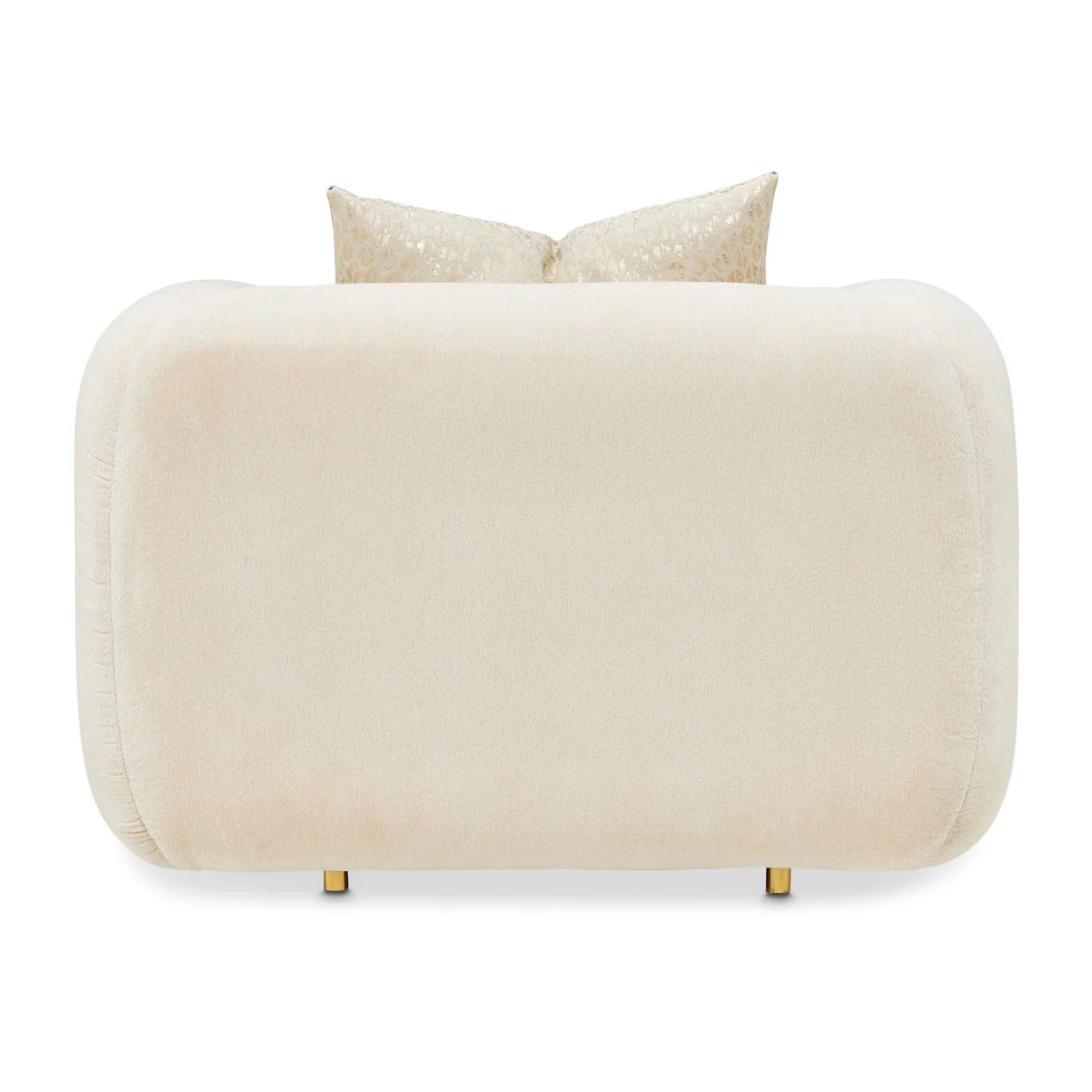 Sassani Accent Chair - Crepe/Gold - Image 5