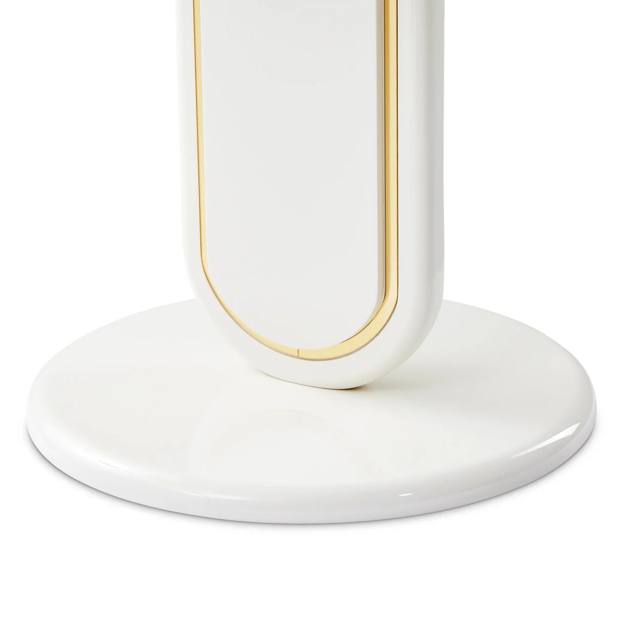 Sassani Accent Table - Pearl White/Gold - Image 3