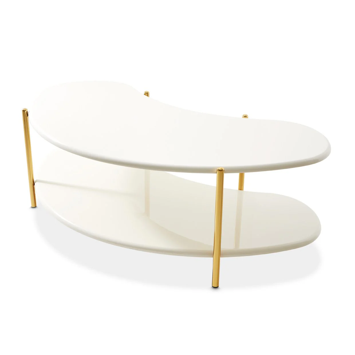 Sassani Cocktail Table - Pearl White/Gold - Image 6