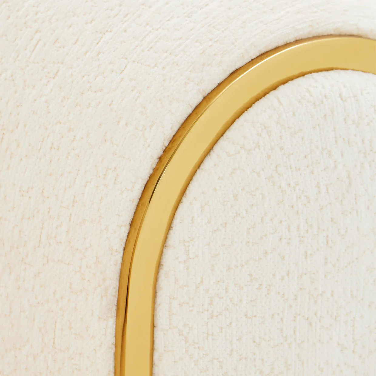 Sassani Loveseat - Crepe/Gold - Image 10