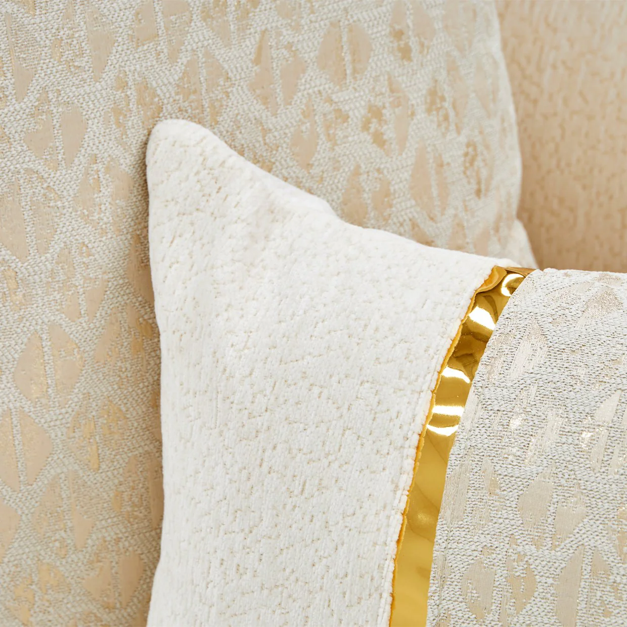 Sassani Loveseat - Crepe/Gold - Image 13