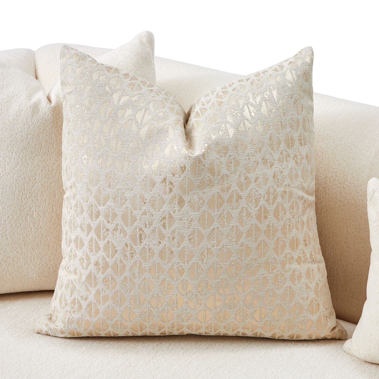 Sassani Loveseat - Crepe/Gold - Image 14