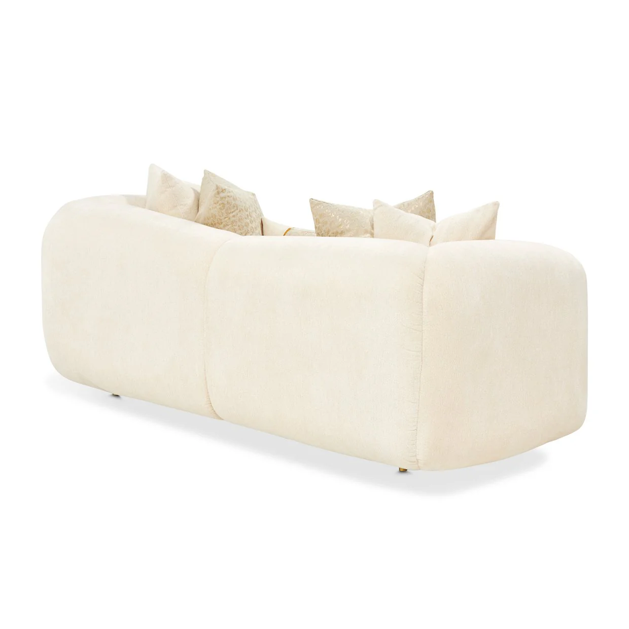 Sassani Loveseat - Crepe/Gold - Image 4