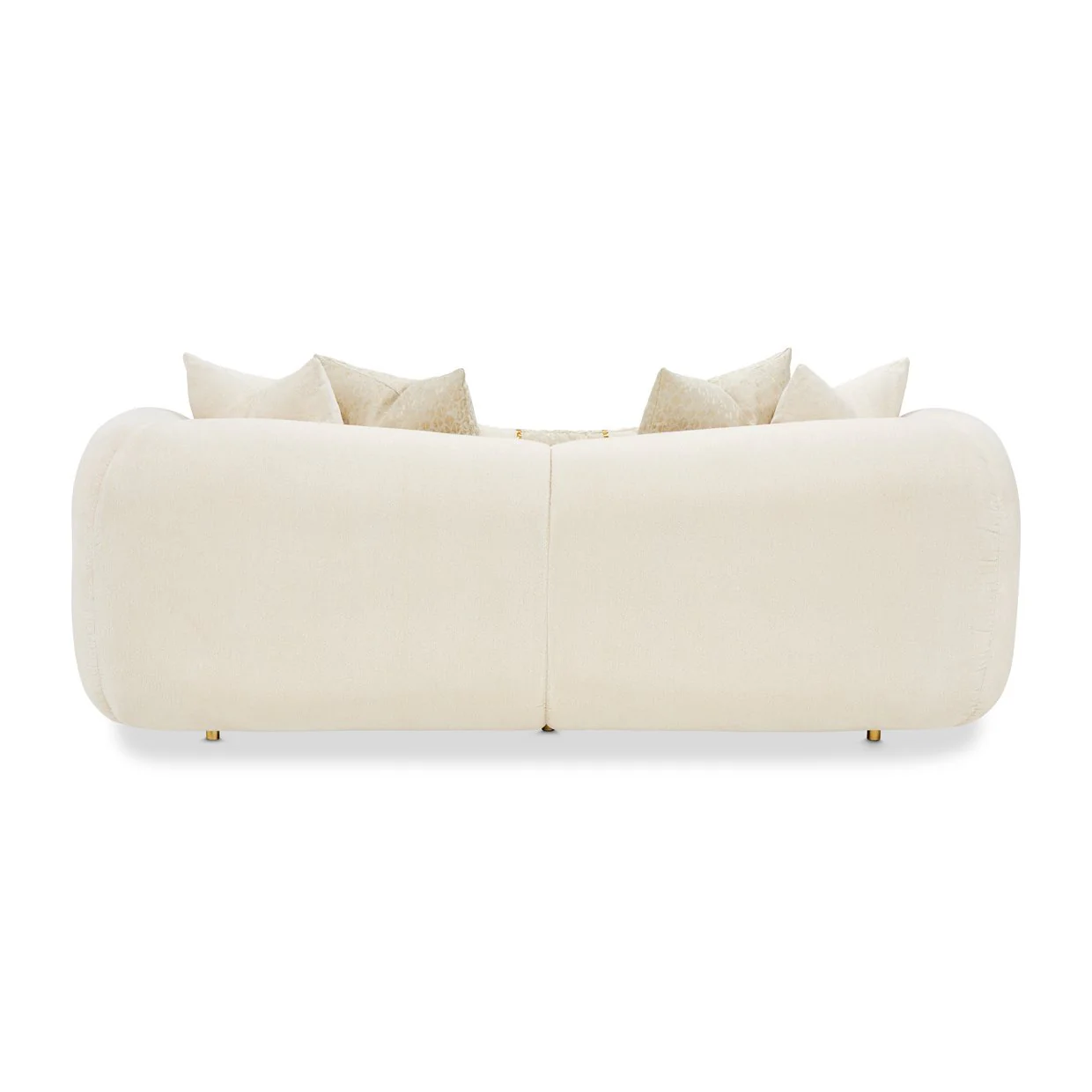 Sassani Loveseat - Crepe/Gold - Image 5