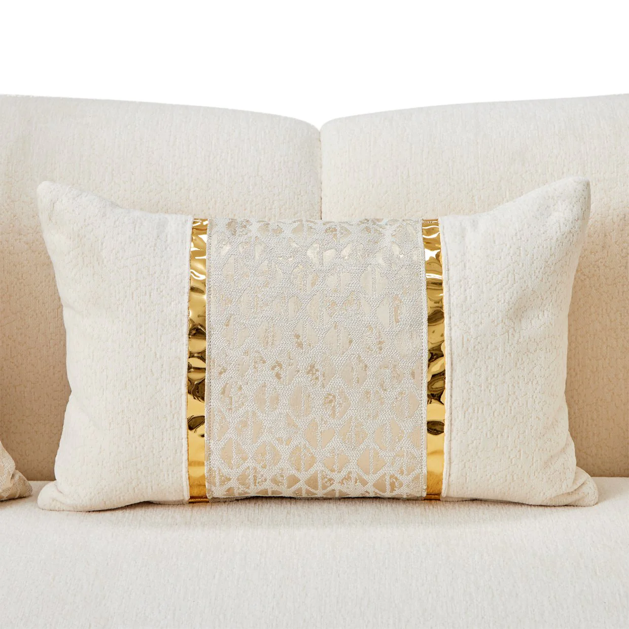 Sassani Sofa - Crepe/Gold - Image 10