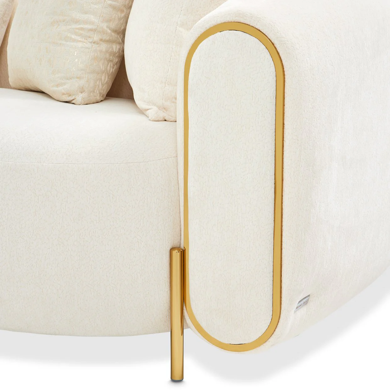 Sassani Sofa - Crepe/Gold - Image 8