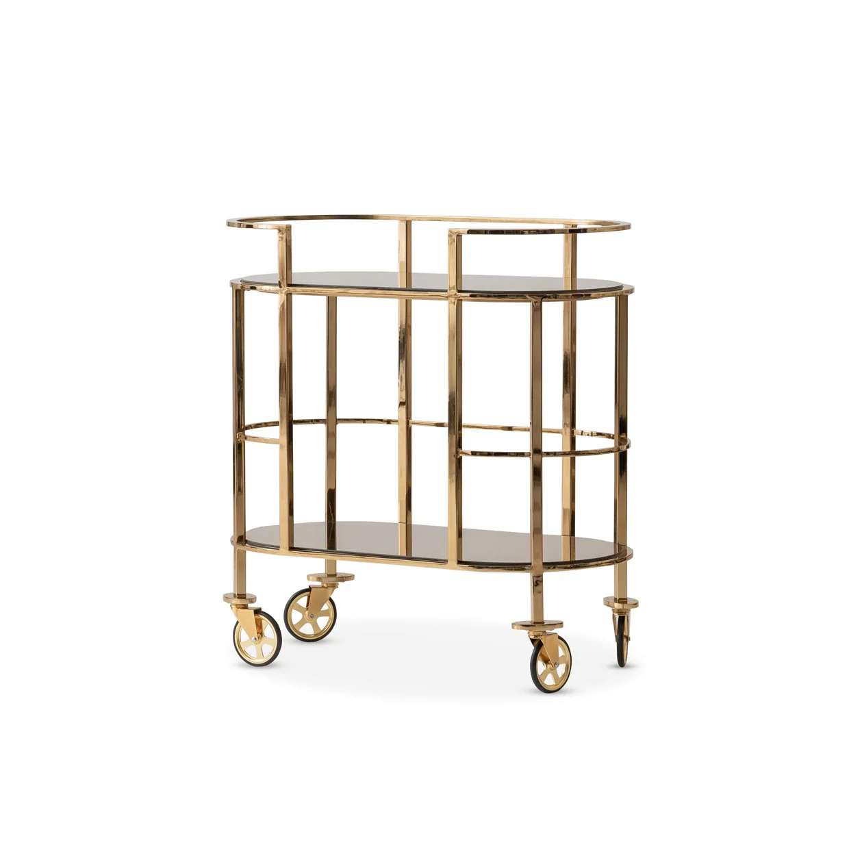 Savannah Breeze Bar Cart - Bright Gold - Image 3