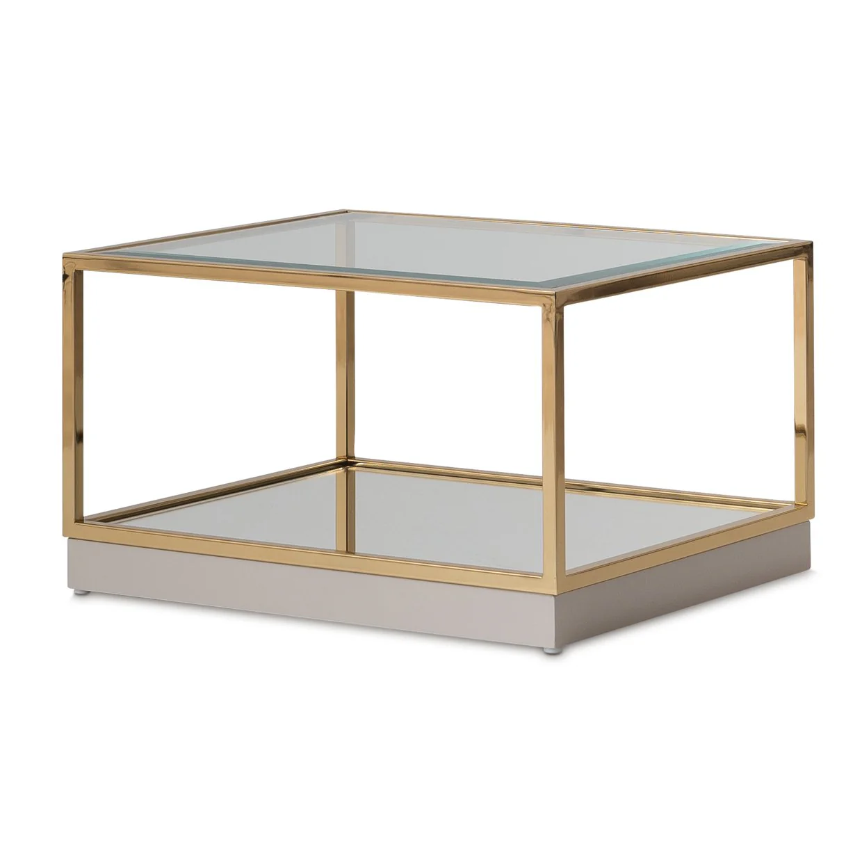 Savannah Breeze Short Cocktail Table, Set of 2 - Bright Gold - Image 3