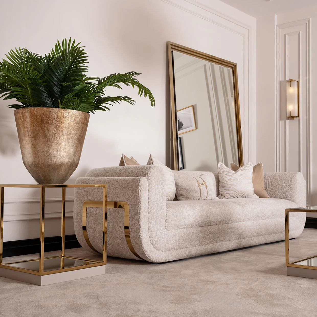 Savannah Breeze Standard Sofa - Cashmere/Bright Gold - Image 8