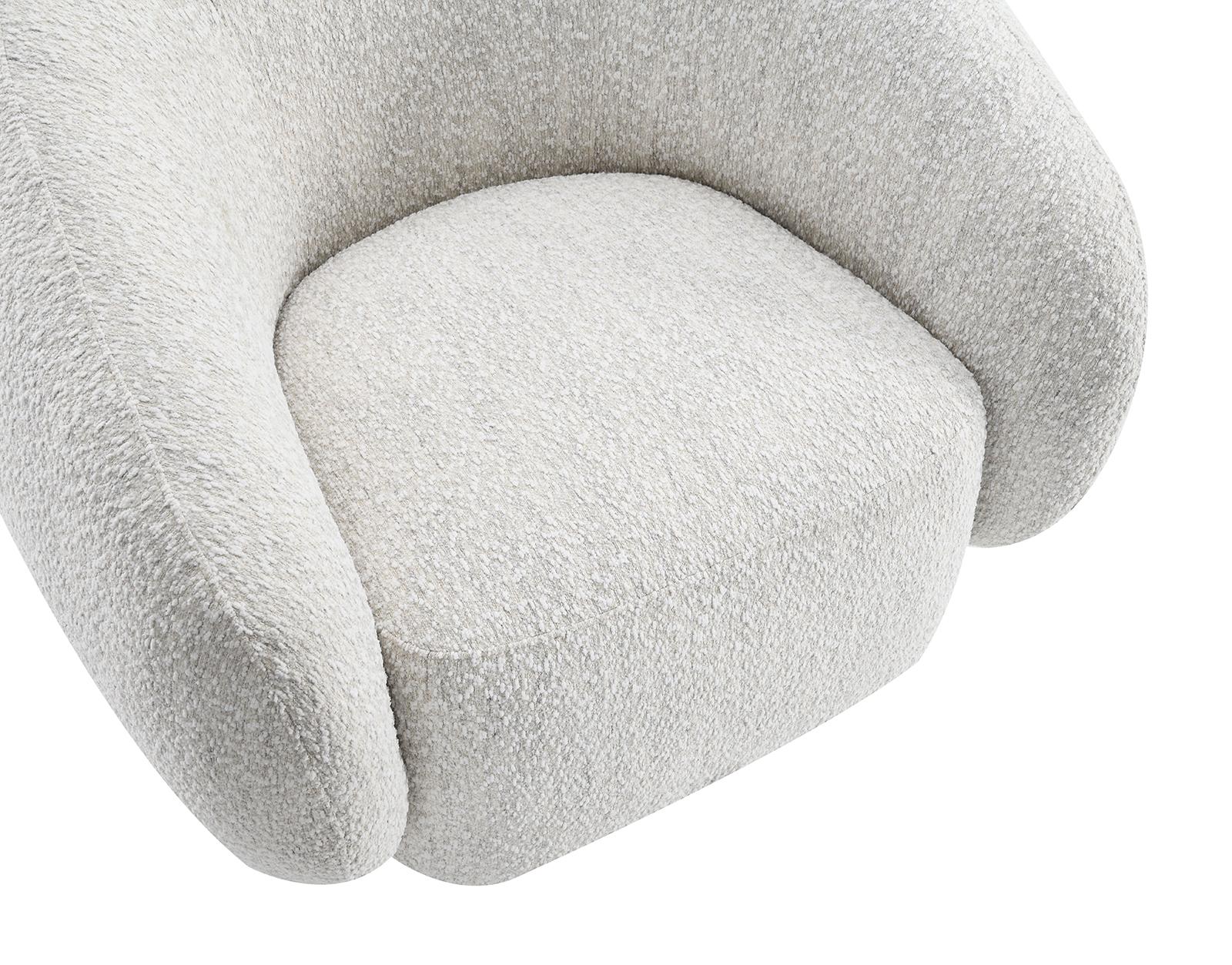 Savino Swivel Chair, Beige - Image 6
