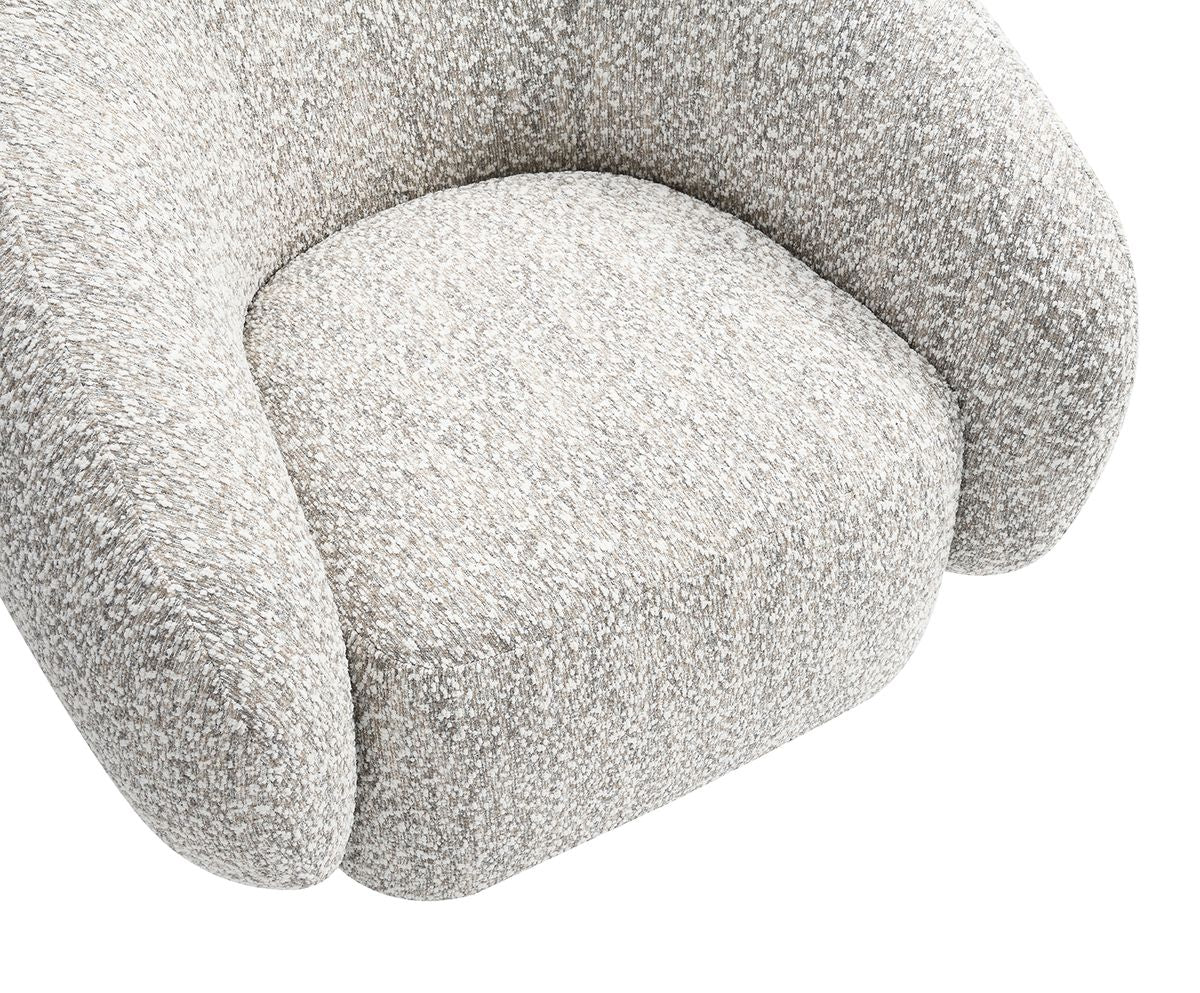 Savino Swivel Chair, Brown - Image 6