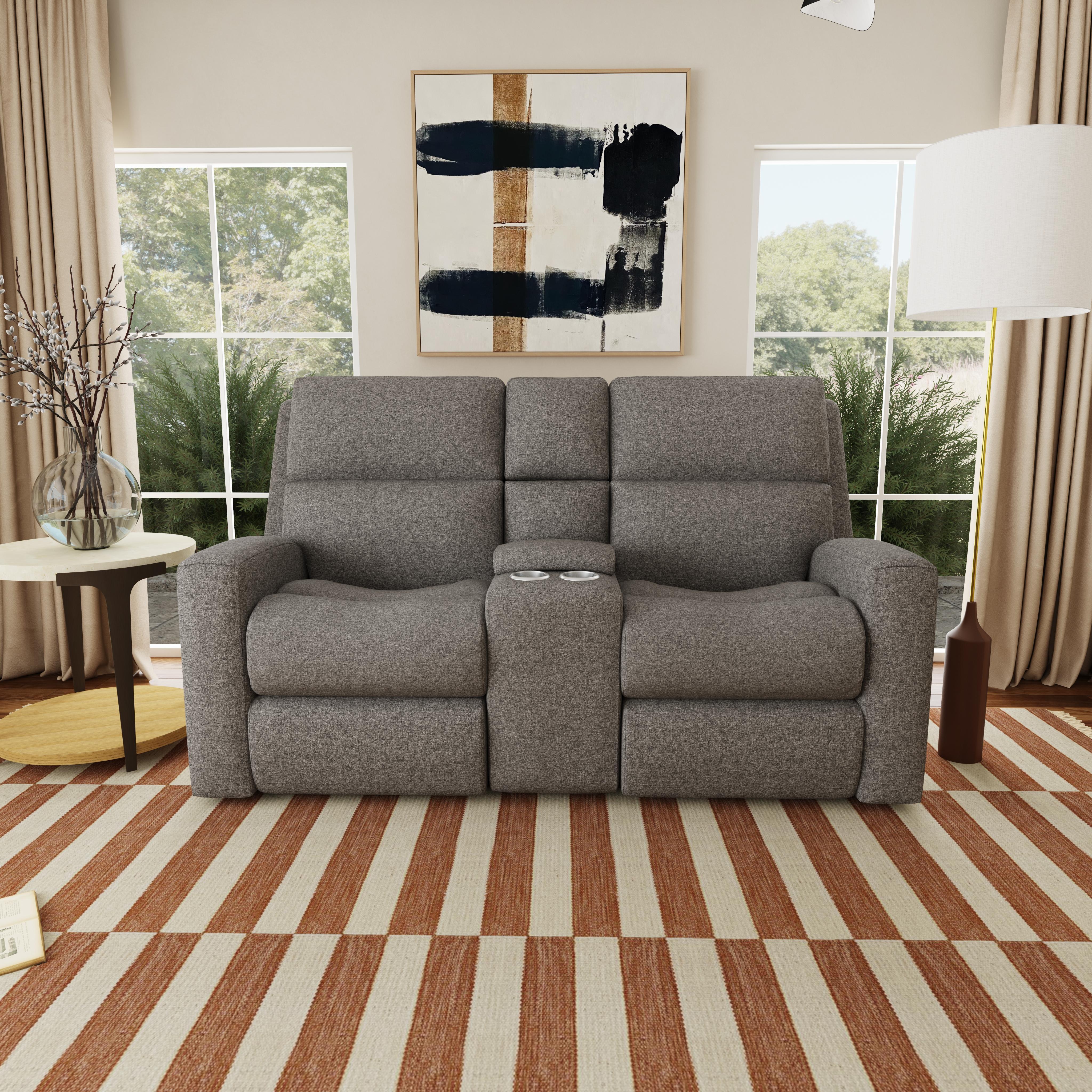 Score 2805-601L Power Reclining Loveseat with Console & Power Headrests & Lumbar - Image 2