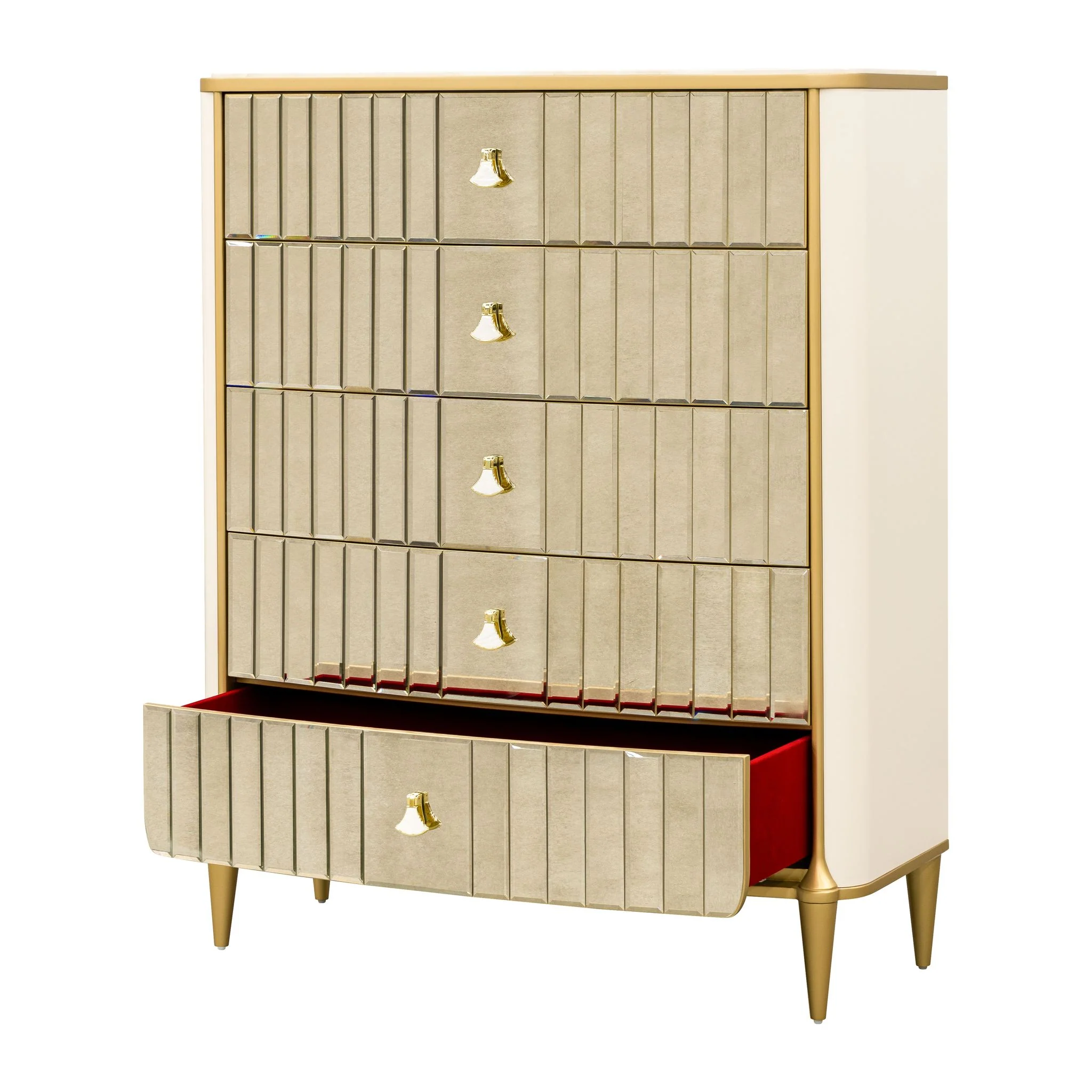 Scotts Square 5-Drawer Chest - Light Champagne - Image 3