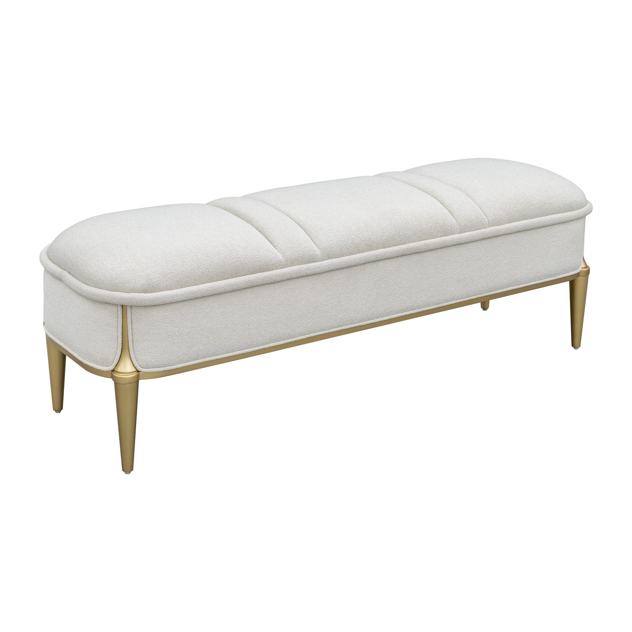Scotts Square Accent Bench - Light Champagne - Image 2