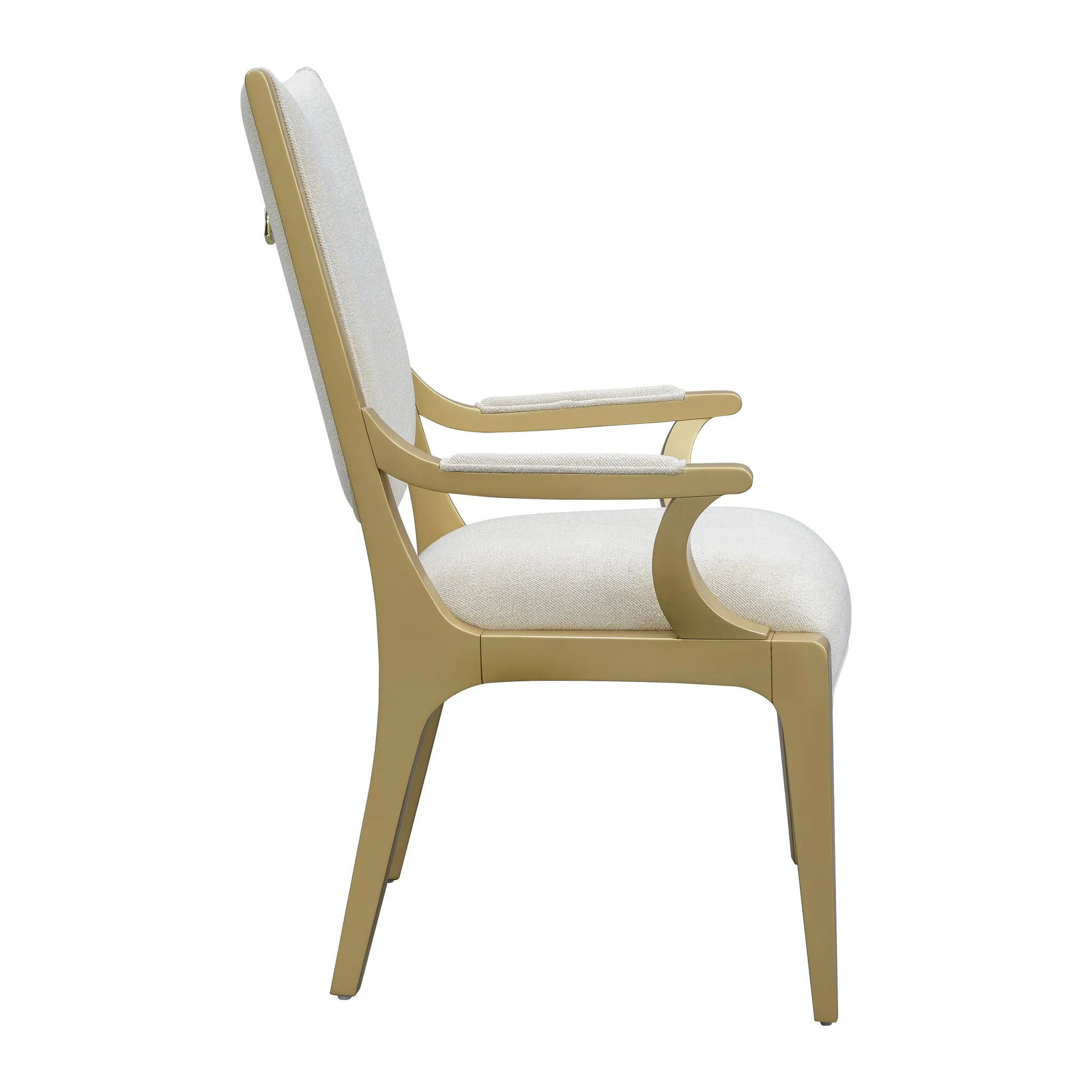 Scotts Square Dining Arm Chair - Light Champagne - Image 3