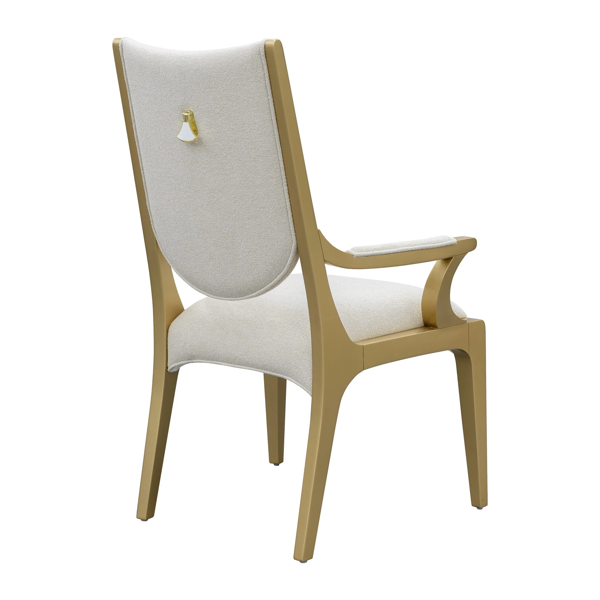 Scotts Square Dining Arm Chair - Light Champagne - Image 4