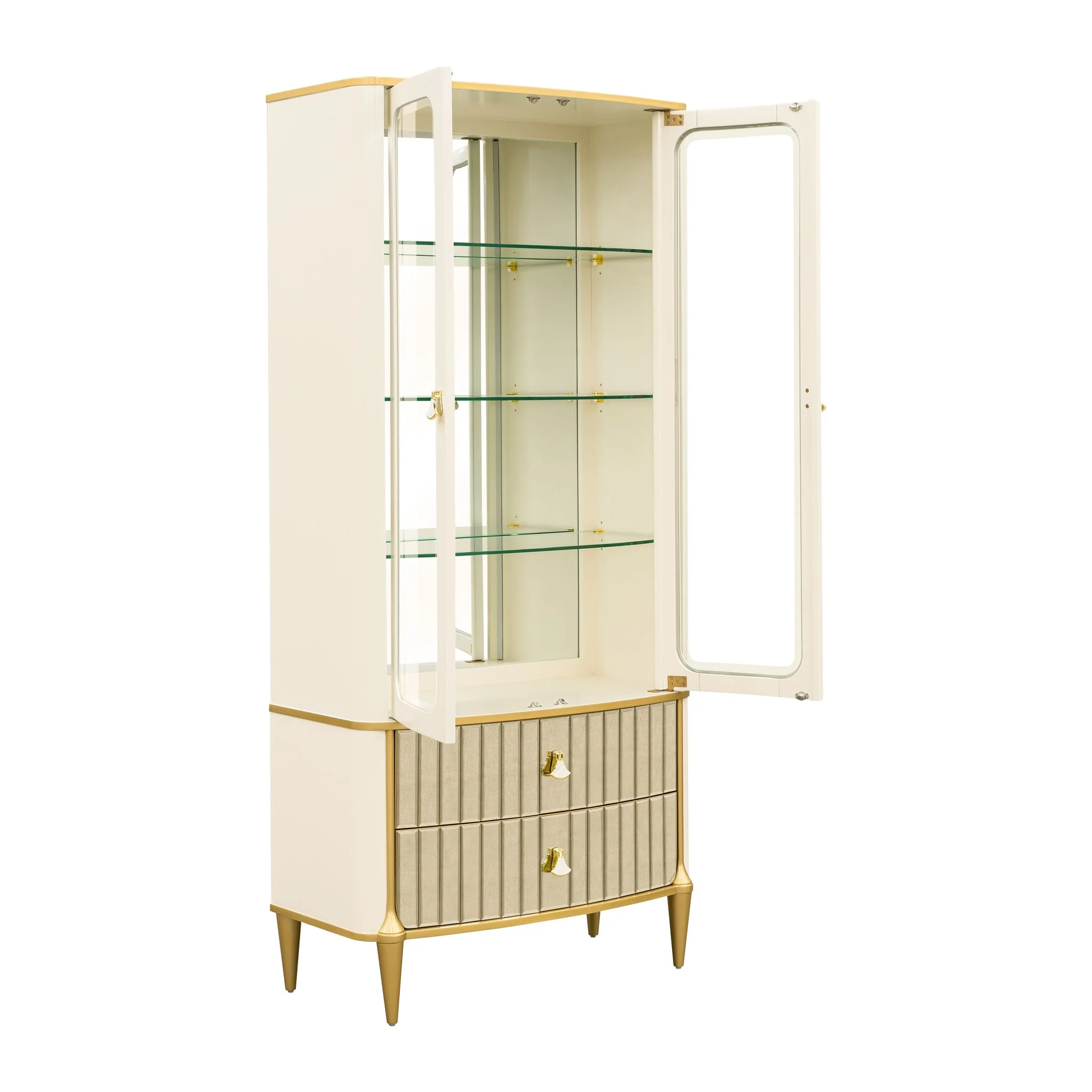 Scotts Square Display Cabinet - Light Champagne - Image 2