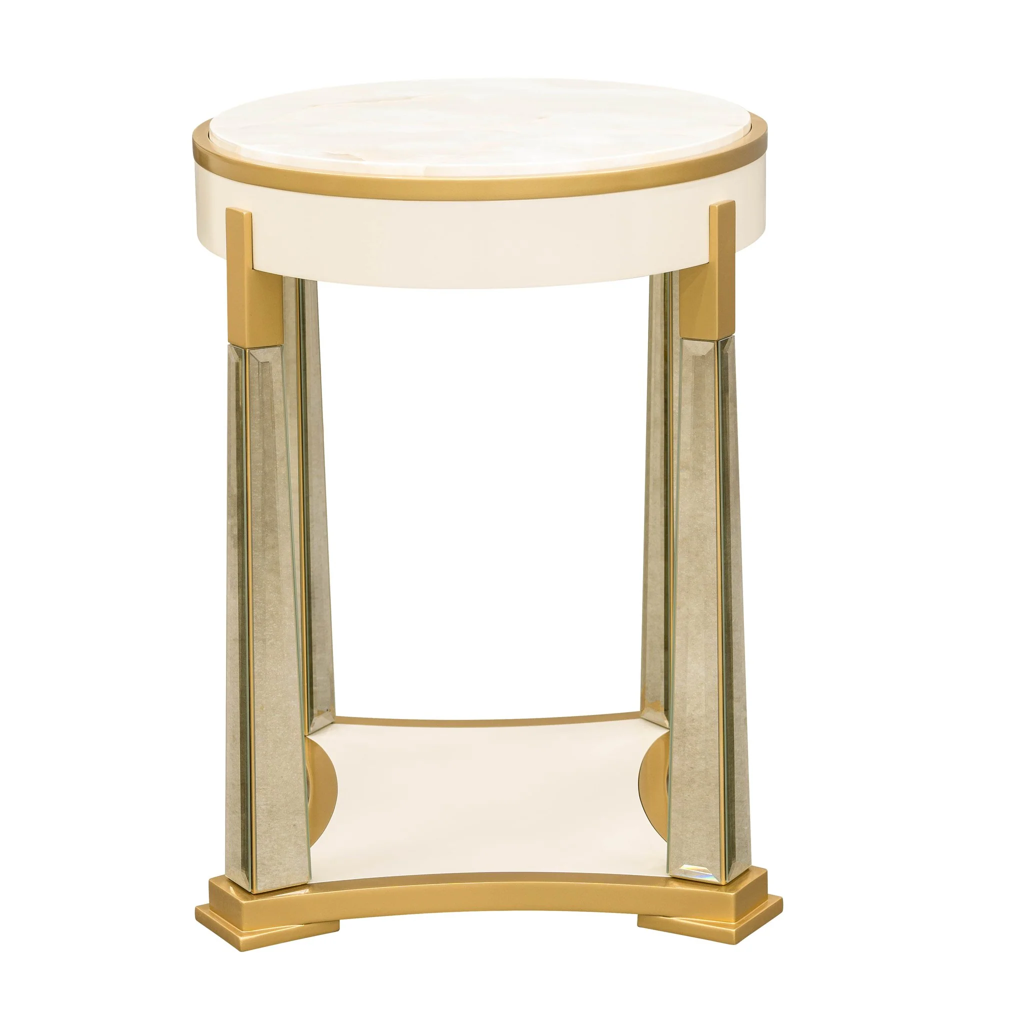 Scotts Square End Table - Light Champagne - Image 2