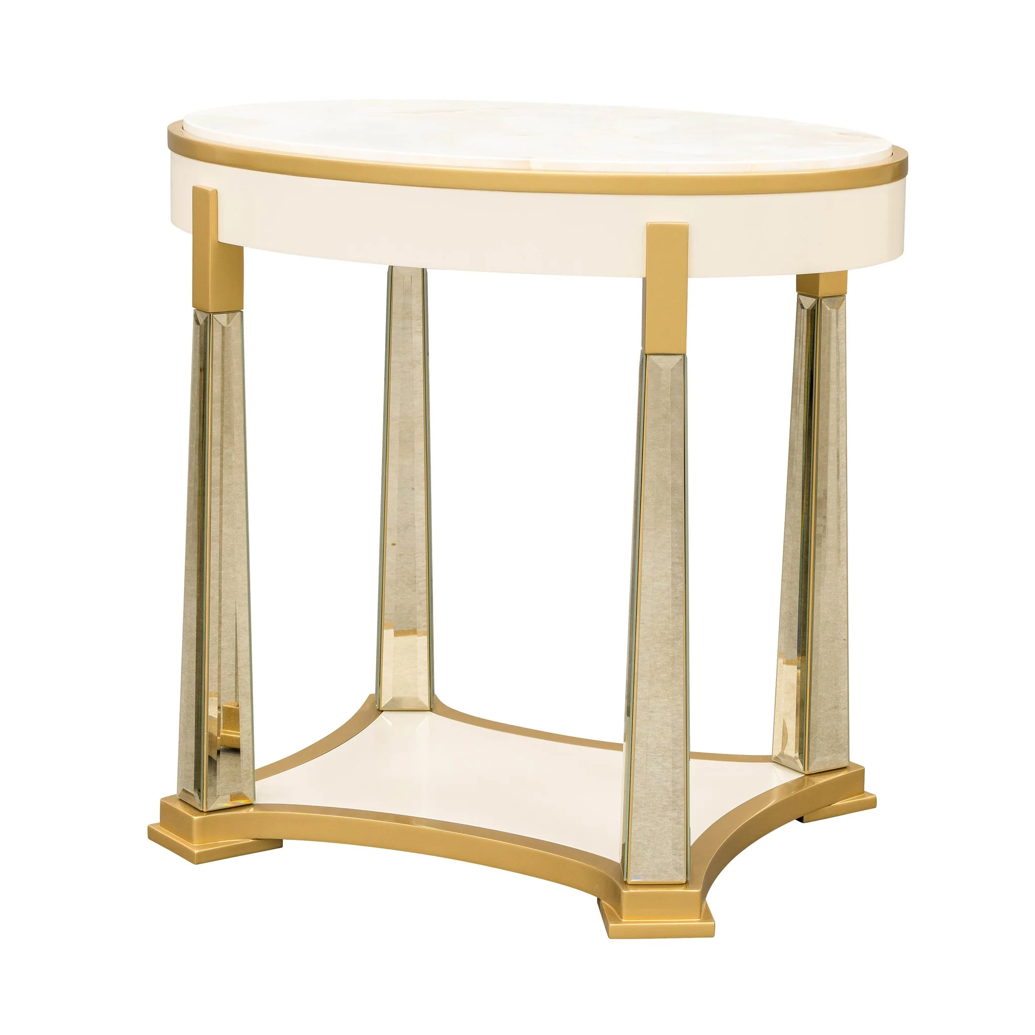 Scotts Square End Table - Light Champagne - Image 6
