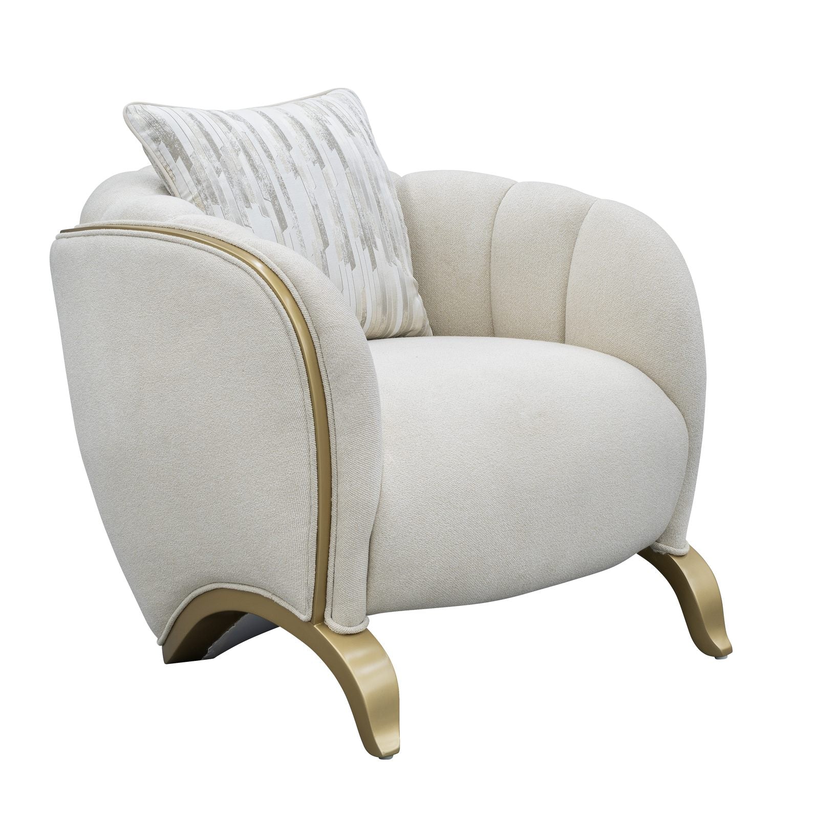 Scotts Square Matching Chair - Cornsilk/Light Champagne - Image 2