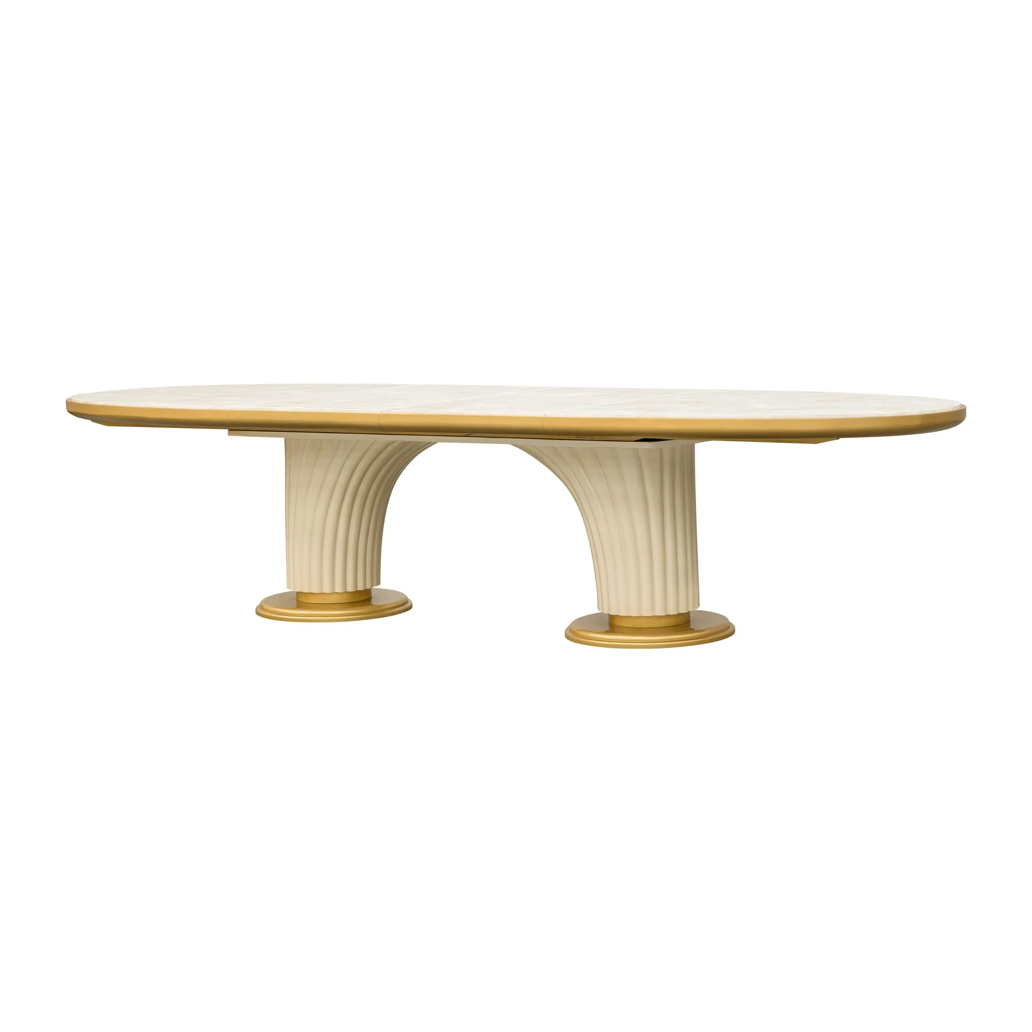Scotts Square Oval Dining Table - Light Champagne - Image 11