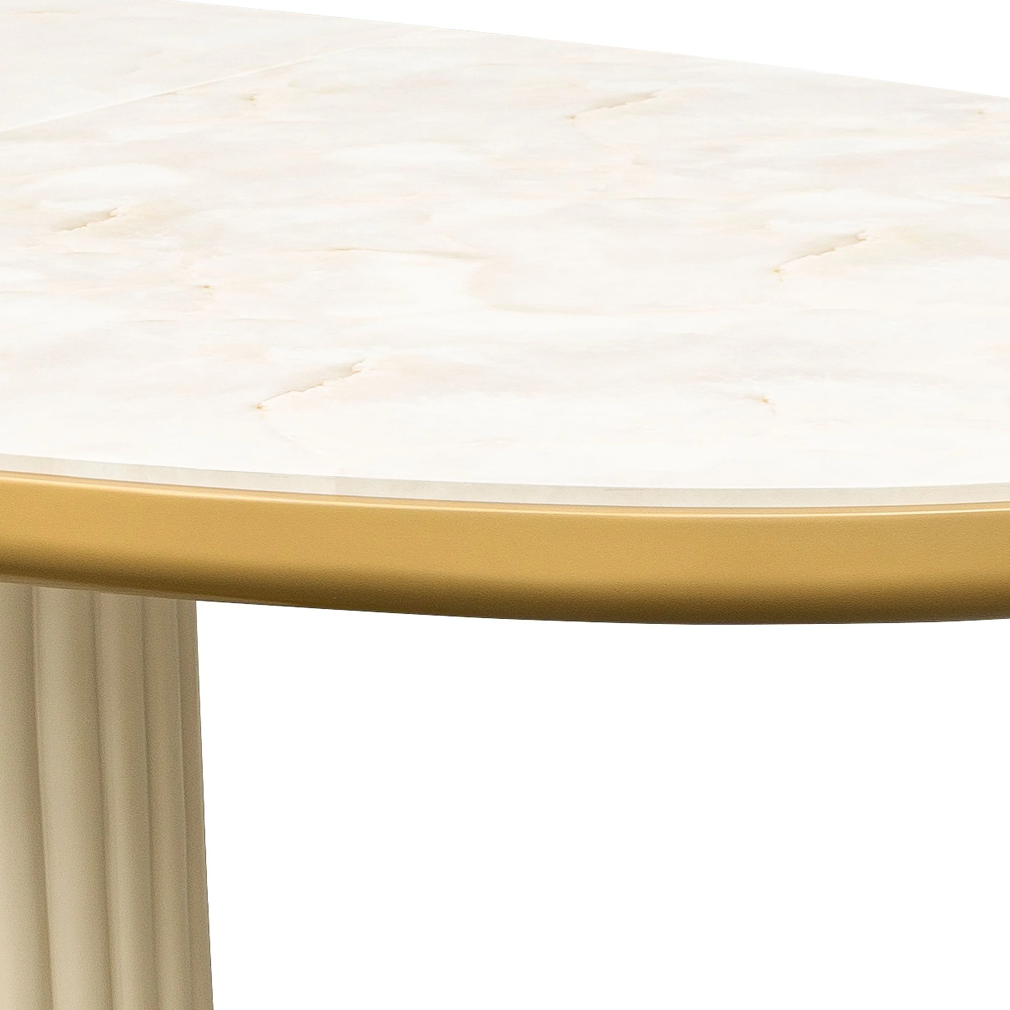 Scotts Square Oval Dining Table - Light Champagne - Image 6