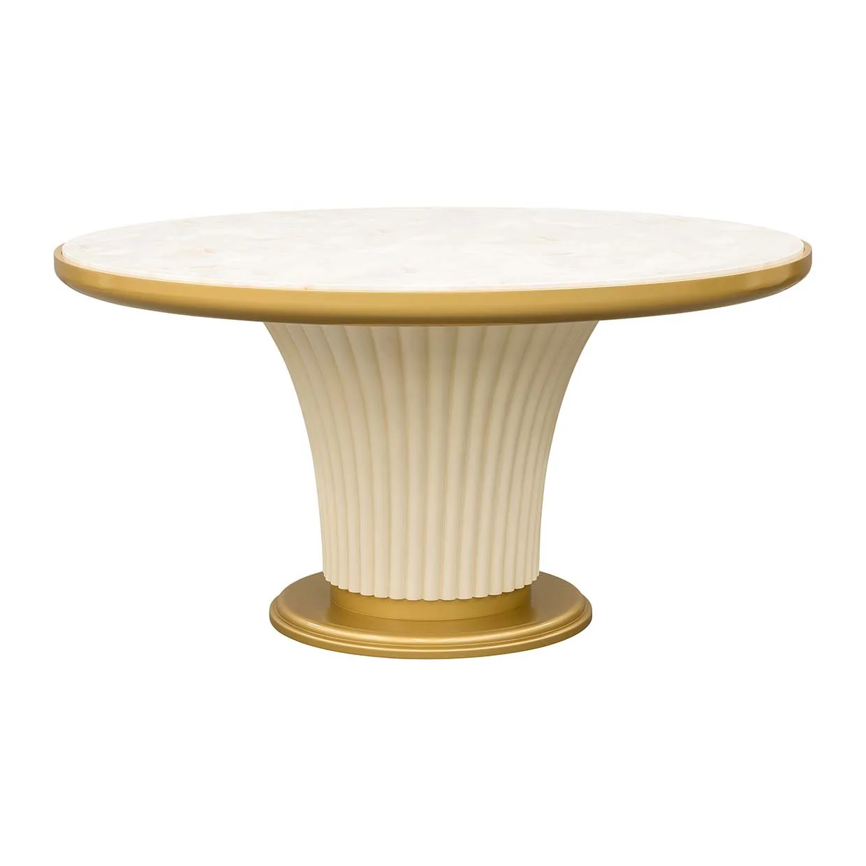 Scotts Square Round Dining Table - Light Champagne - Image 5