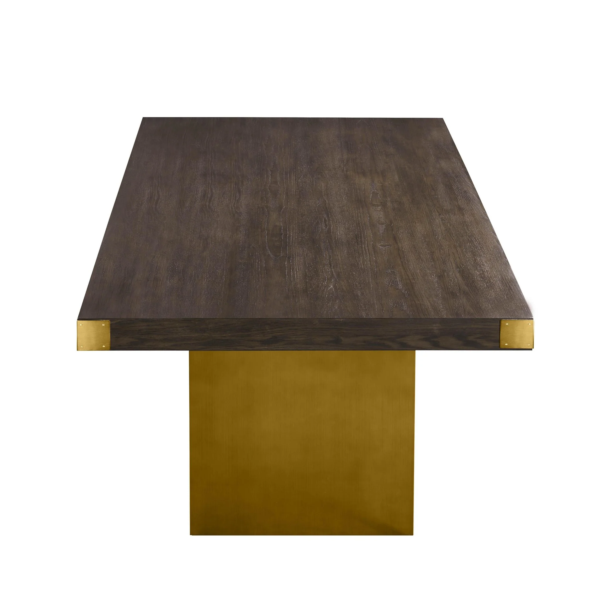 Selena Chocolate Brown Ash Dining Table - Image 5