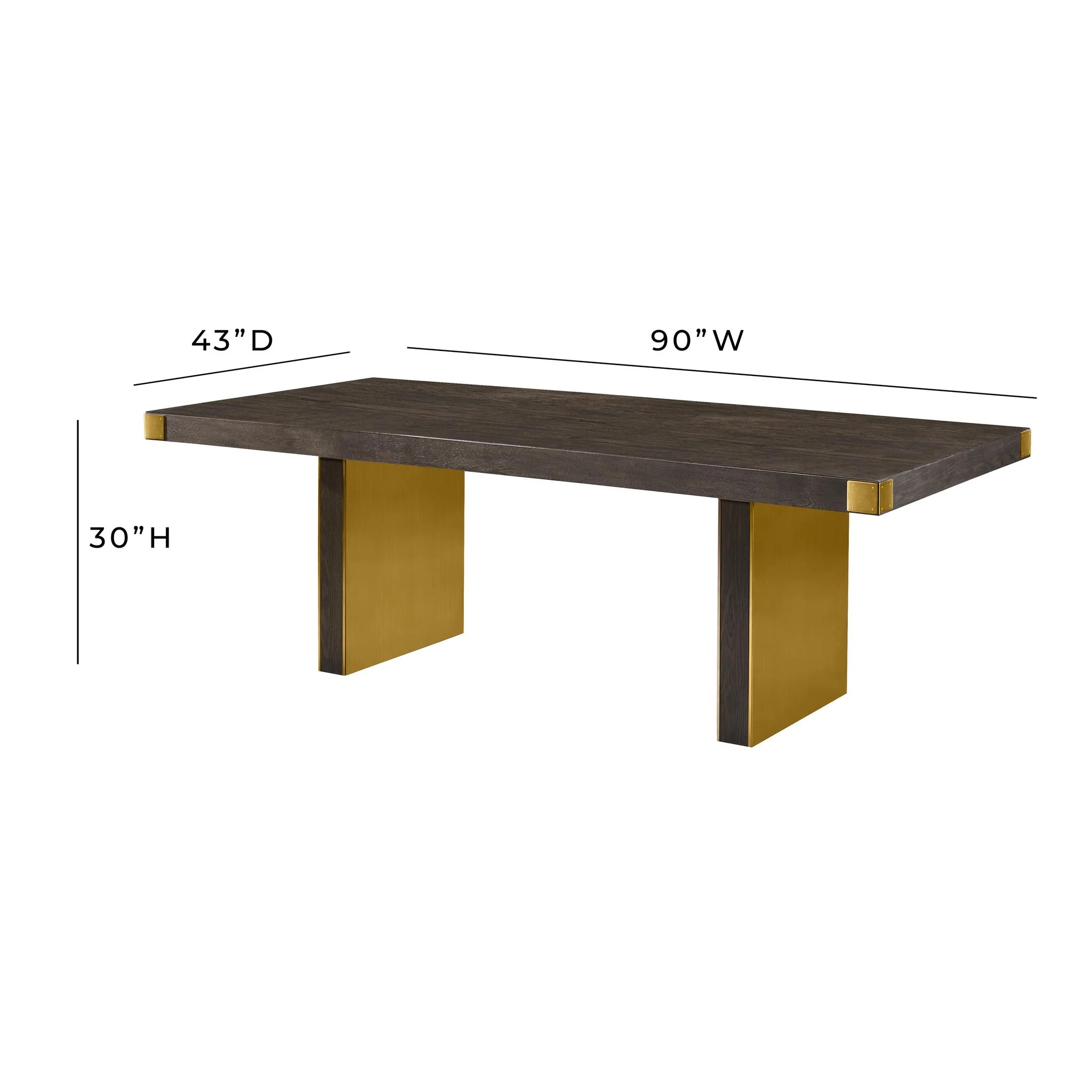 Selena Chocolate Brown Ash Dining Table - Image 9