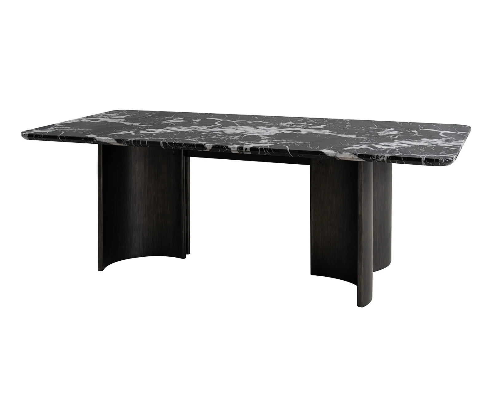 Selsey Dining Table (Black Stone Top) - Image 4