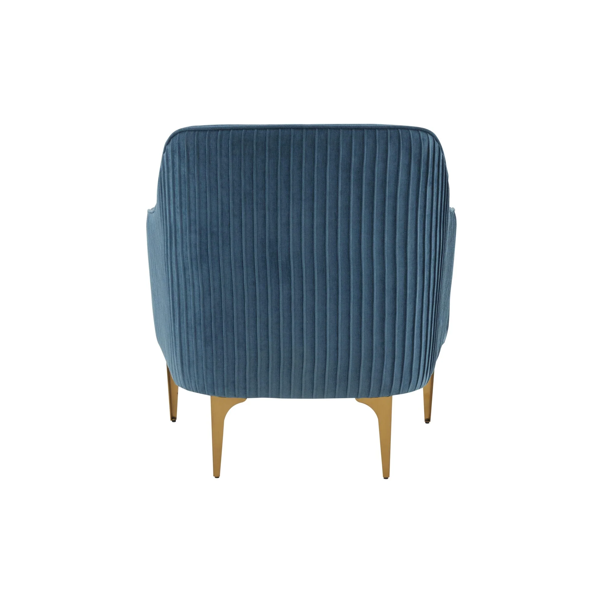 Serena Blue Velvet Accent Chair - Image 6