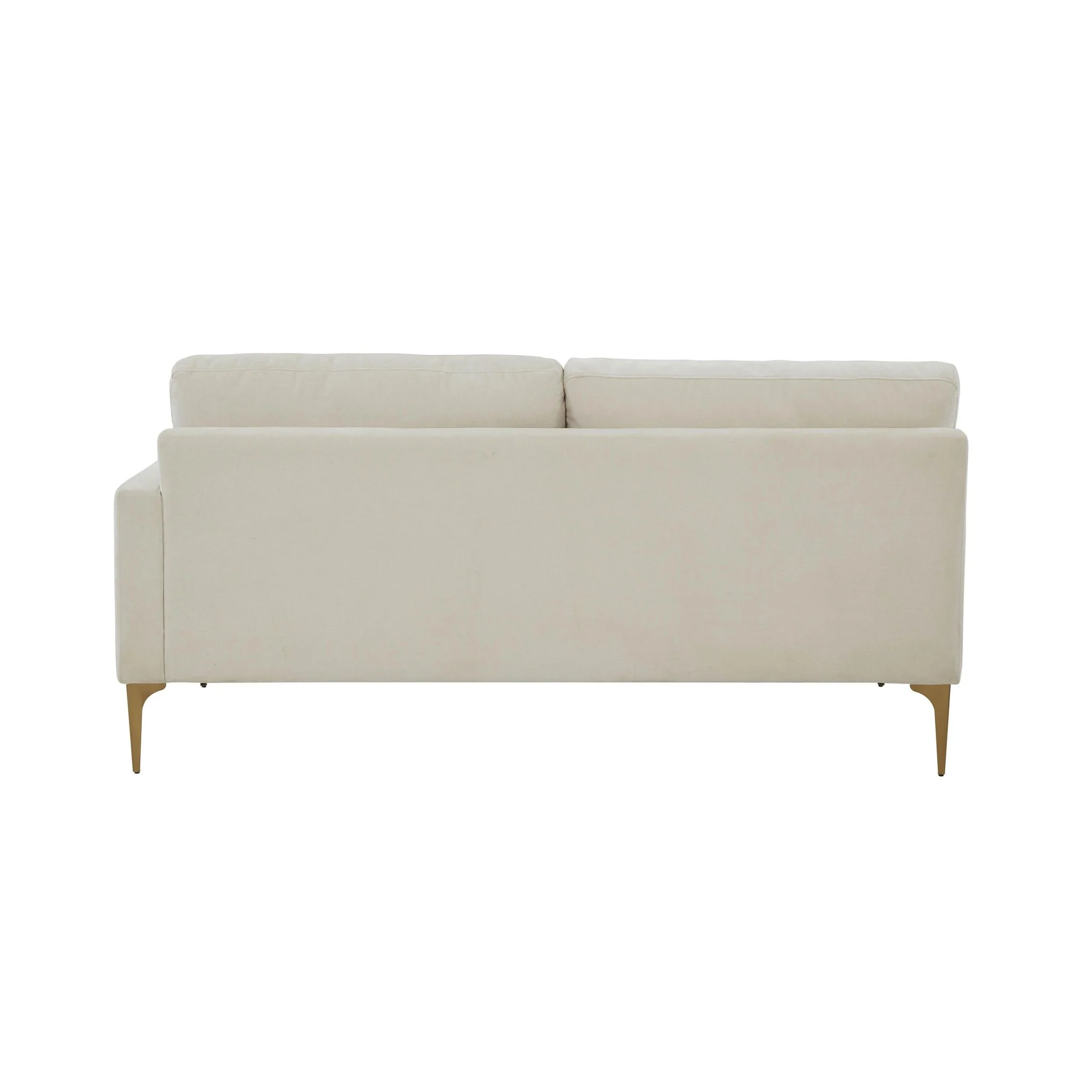 Serena Cream Velvet RAF Loveseat - Image 3