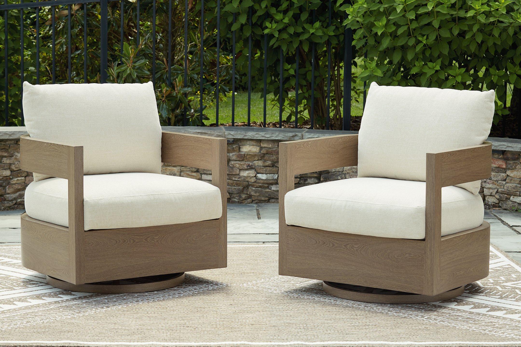 Serene Bay Outdoor Swivel Glider Chair with Cushion - Image 9