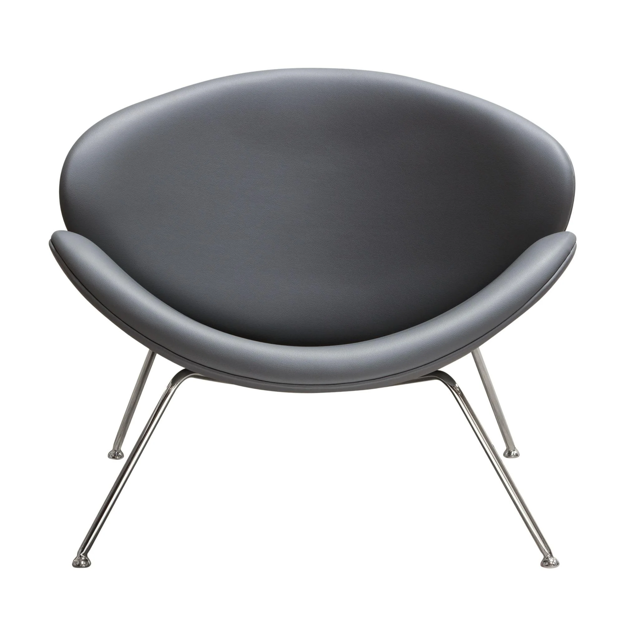 Set of (2) Roxy Accent Chair with Chrome Frame by Diamond Sofa - GREY - Image 2