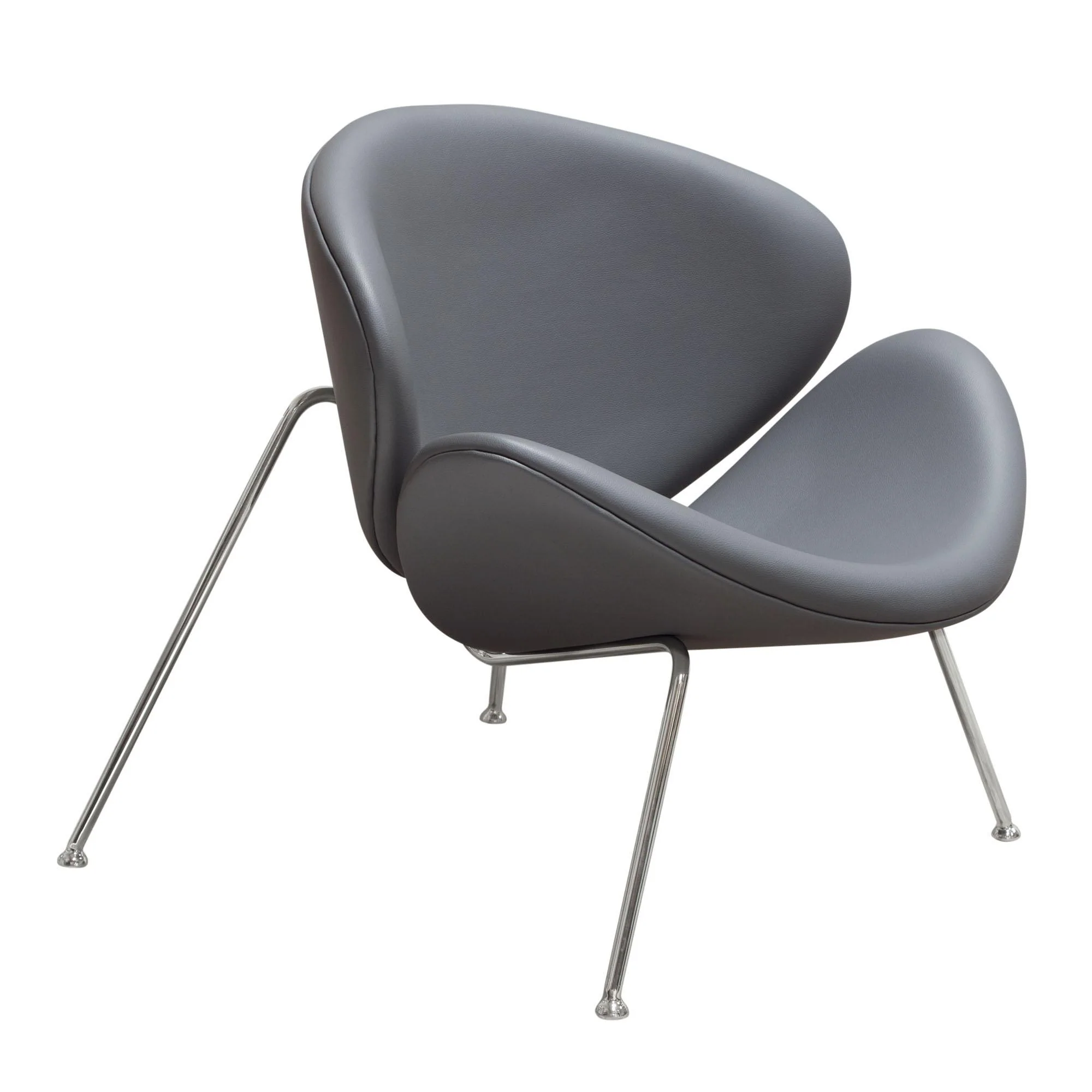 Set of (2) Roxy Accent Chair with Chrome Frame by Diamond Sofa - GREY - Image 3