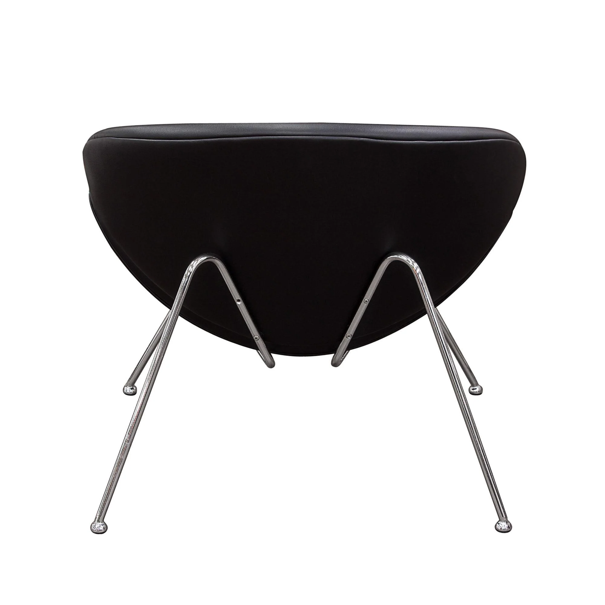 Set of (2) Roxy Black Accent Chair with Chrome Frame by Diamond Sofa - Image 5