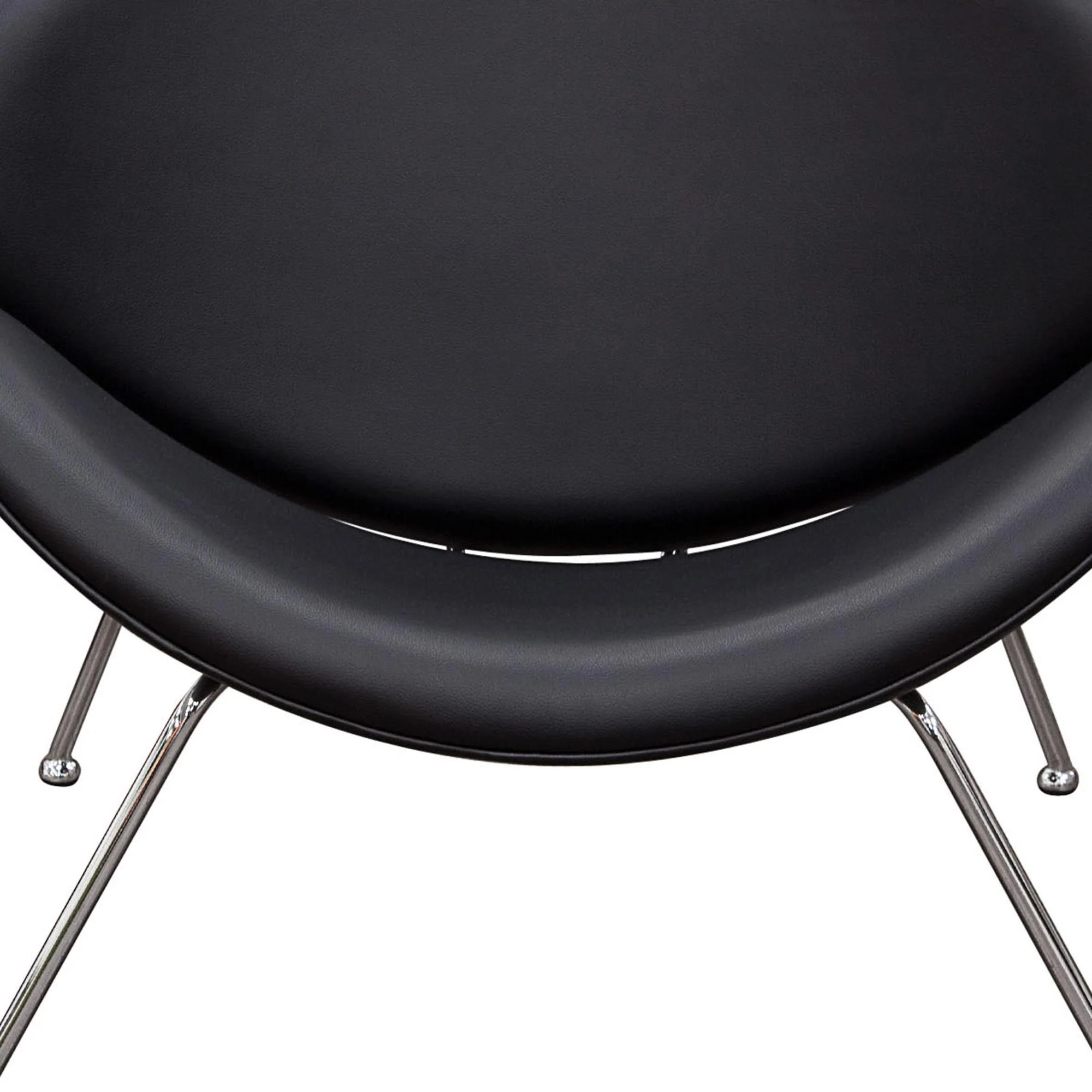 Set of (2) Roxy Black Accent Chair with Chrome Frame by Diamond Sofa - Image 6