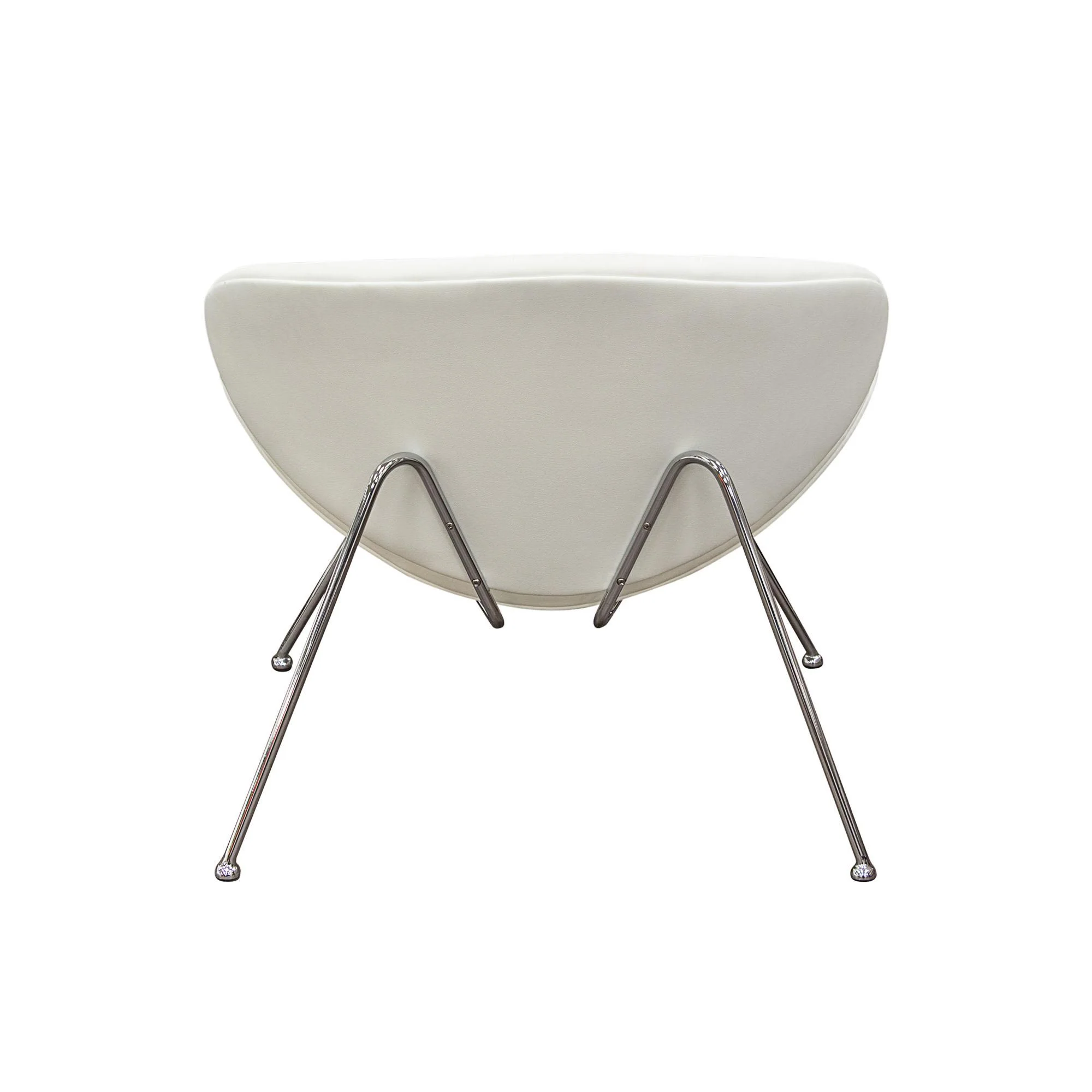 Set of (2) Roxy White Accent Chair with Chrome Frame by Diamond Sofa - Image 5