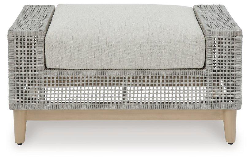 Seton Creek Outdoor Ottoman with Cushion - Image 5