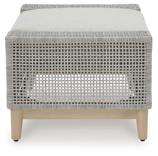 Seton Creek Outdoor Ottoman with Cushion - Image 6