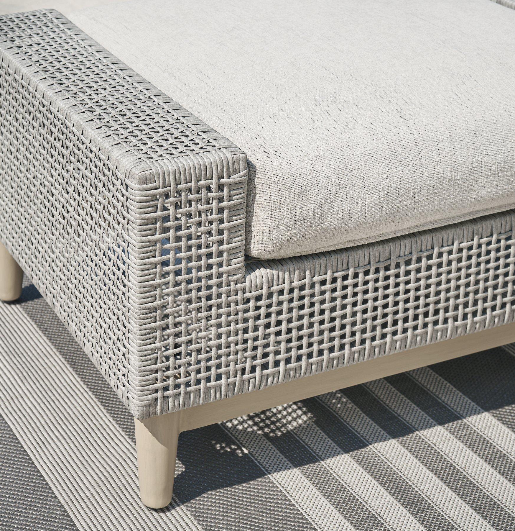 Seton Creek Outdoor Ottoman with Cushion - Image 8