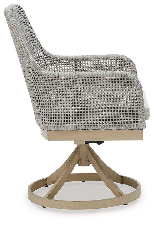 Seton Creek Outdoor Swivel Dining Chair (Set of 2) - Image 7