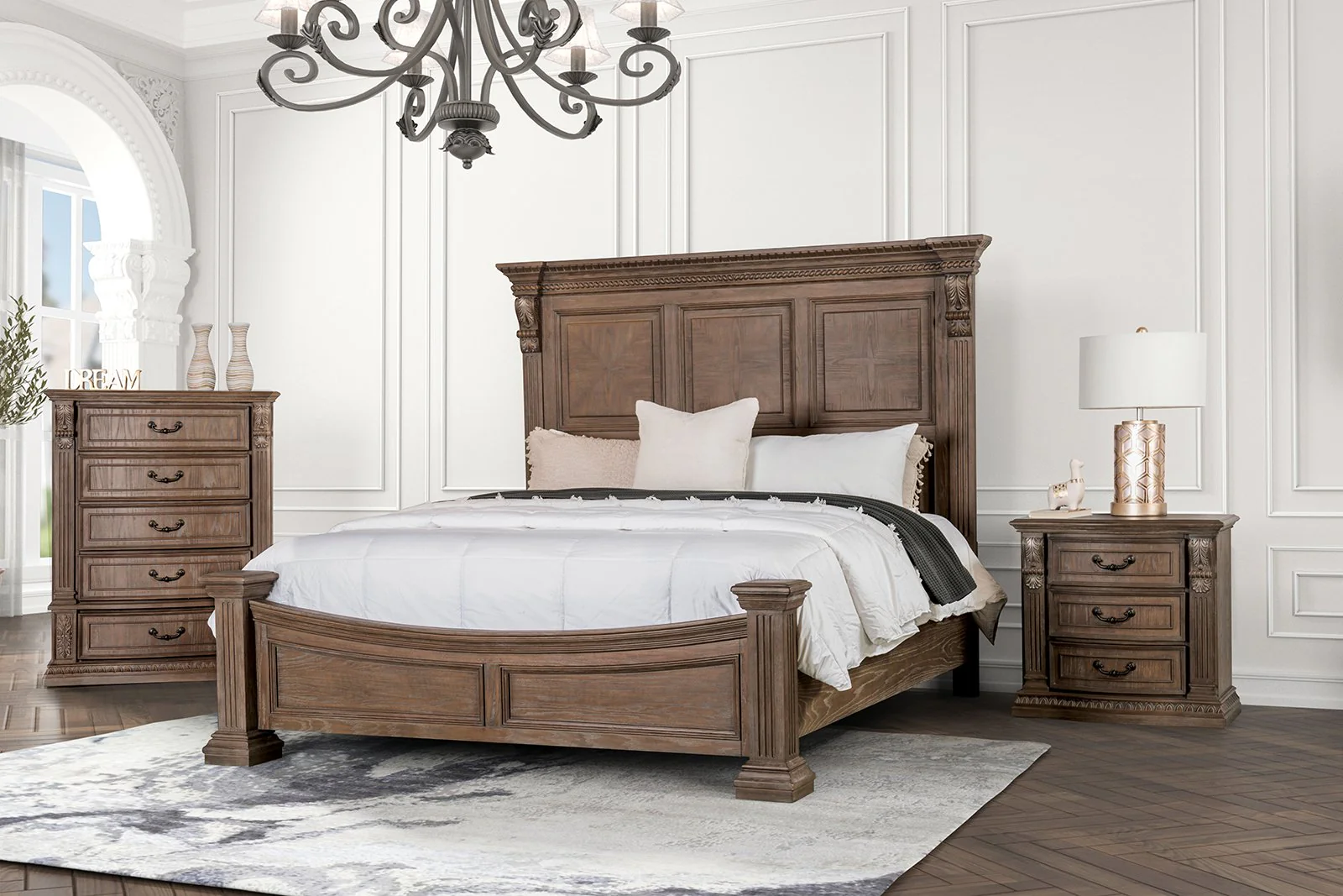 Sevenoaks 5 Pc. Queen Bedroom Set w/ Chest - Image 4